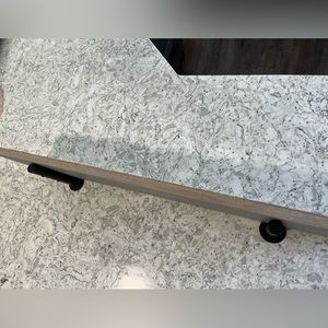 36” wooden floating shelf